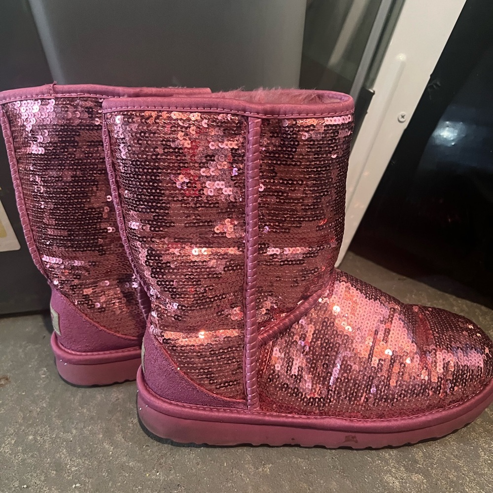 Pink sequins Uggs